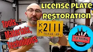 How I Hand Paint a License Plate