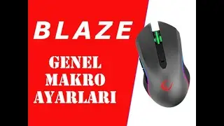 RAMPAGE SMX-R70 BLAZE GAMING MOUSE DETAYLI MAKRO AYARLARI