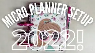 Setting Up My 2022 Micro Happy Planner | How To | DIY Planner | Discbound System from Happy Notes