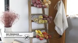 Produce Storage Ladder • Farmhouse Kitchen • 🍎🧅