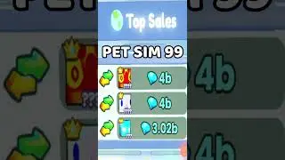 Top sales on pet sim 99 today #psm99 #subscribe #gamemasterf2p  #petsim99