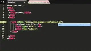 HTML Tutorials - 36 - File input and Submit buttons