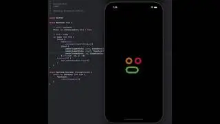 Animated Colored Face Loader created using SwiftUI framework