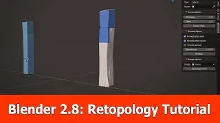 Blender 2.8 Retopology Tutorial with Free Fast Sculpt Addon