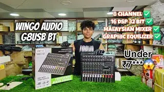 WINGO AUDIO G8USB BT 8 CHANNEL MIXER WITH FX & GRAPHIC EQUILIZER | UNDER ₹7*** | MADE IN MALAYSIA