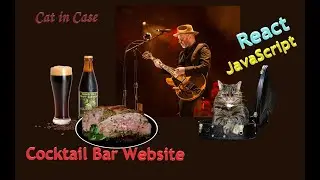 Example of a 🎷Jazz Cocktail Bar Website 🍹React JavaScript HTML CSS Sound 🔊🎶 multipage project 🐱