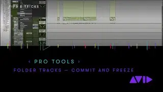 Pro Tools — Commit and Freeze with Folder Tracks