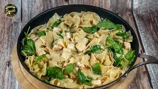 Irresistibly creamy PASTA with salmon - SIMPLE and TASTY