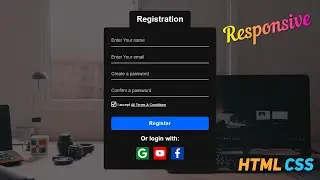 Perfect Responsive Registration Form HTML CSS