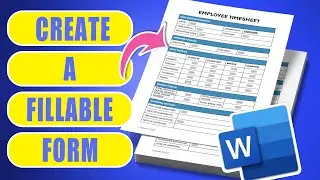 Create a fillable form - Employee Timesheet Example