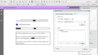 Acrobat XI Tutorial Showing Form Fields Based on a Checkbox