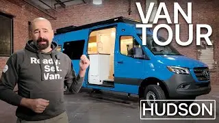 Modern Comforts, Adventure Ready | Hudson |  Shower, King Bed, Off-Grid 170 AWD Van Build