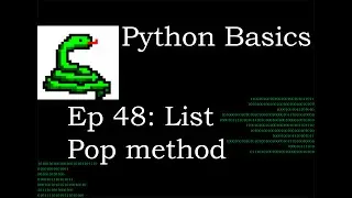 Python Basics Pop Method