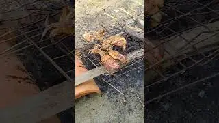 mukbang cumi dan ikan Bakan siang siang mantap