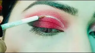 maroon shade step by step eye makeup // bridal eye makeup creation