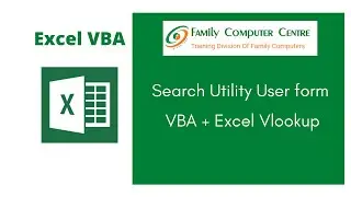 Excel VBA Tutorial | Search Utility User Form using VBA and Excel VLookup