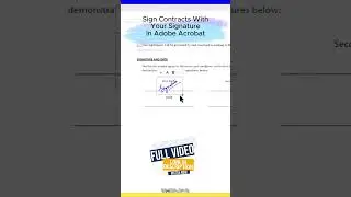 Create & Use Electronic Signature on PDF, Word, Outlook & Excel 1  #tutorial #esignature #esign