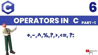 Operator types  Explained  |  BSc.ITM/BCA/MCA/B.E -1st Sem |  part -1 |