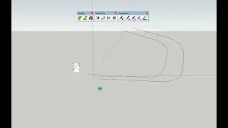 Drawing a polyline (lines and arcs), double 3D offset in SketchUp