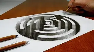 3D Trick Art on Paper, Circle Holes