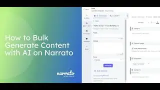 AI Bulk Content Generation on Narrato