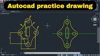 AutoCAD Practice Drawing Exercises #autocad2d