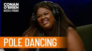 Nicole Byer Learned To Pole Dance | Conan OBrien Needs A Friend