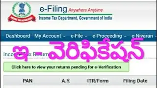 E verification of Income Tax Returns through Aadhar OTP or Net Banking or Copy to CPC center or EVC