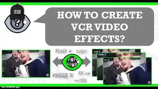 How to create VCR video effects | Video Recorder Play Rec Replay Eject Pause FF Rew VFX 