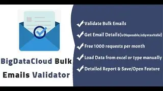 BigDataCloud Bulk Emails Validator