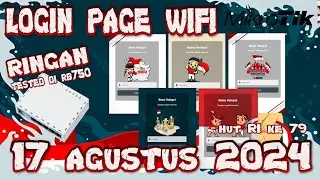 setting Mikrotik template login page wifi ringan hut RI ke 79 17 agustus 2024