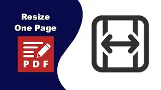 How to resize one page of a pdf in PDF XChange Editor