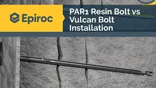 Epiroc PAR1 Resin Bolt vs Vulcan Bolt Installation Comparison