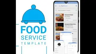 Flutter food service app ui only for $18