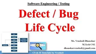 SE 50 : Defect / Bug Life Cycle | Complete Explanation