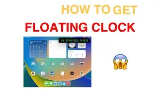 How to get a floating clock, timer, stopwatch on iPad or iPhone