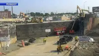 ROAD TO REOPEN: Timelapse video shows progress to repair collapsed stretch of I-95 in Philadelphia