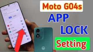 Moto g04s me app lock kaise kare/Moto g04s app lock setting/Moto g04s apps lock setting