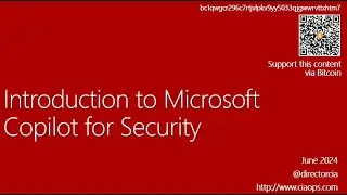 Introduction to Microsoft Copilot for Security