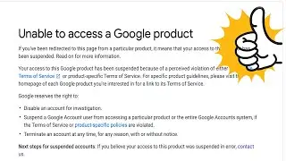 Unable to access a Google product how to appeal YouTube channel