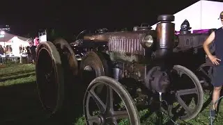 Accensione e sfilata Landini 40 testacalda a vasca 1932 | Hot bulb tractor start up - Campodoro 2024