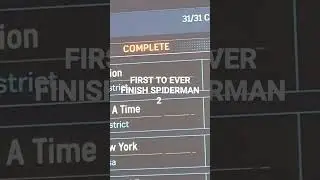 I'm the first to ever finish spiderman 2 let's go