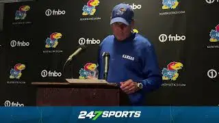 Lance Leipold reacts to Kansas' loss to Illinois