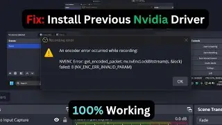 An encoder error occurred while recording:NVENC Error: get_encoded_packet: nv.nvEncLockBitstream