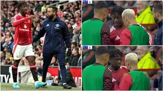 🏴󠁧󠁢󠁥󠁮󠁧󠁿 Kobbie Mainoo SPOTTED RANTING to Man Utd TEAM-MATES as he is forced off INJURED vs Tottenham