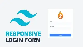 Responsive Login Form Using Tailwind CSS