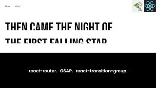 How To Code Page Transitions in React.js with Greensock (GSAP) using React Router