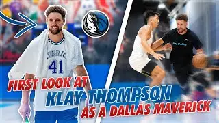 Klay Thompson Makes His Dallas Mavericks Debut!