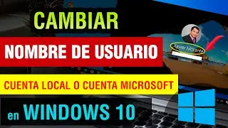 Como cambiar Nombre de Usuario en Windows 10 2024