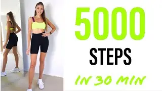 🔥5000 Steps in 30 Min 🔥| Fast Walking Cardio Workout | YanaFit Fun 5000 Steps At Home